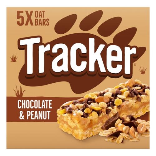 Tracker Chocolate Peanut Caramel Bar 37g Pack Of 6 Vegeterian Toffee Cereal Oats Roasted Nuts Nutrition Protein High In Fibre Healthy Snack With Welari Thank You Card | (6pack) (222g