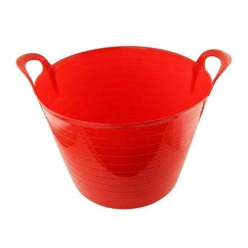 Tub Container Assorted Colours 26 Litre Storage Baskets FabFinds Red  