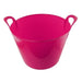 Tub Container Assorted Colours 26 Litre Storage Baskets FabFinds Pink  