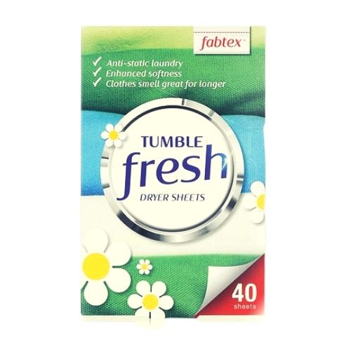 Fabtex Tumble Fresh Dryer Sheets 40 Pk Laundry Supplies fabtex   