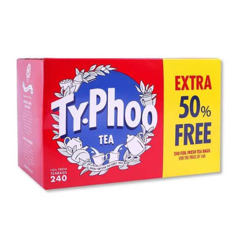 Typhoo Tea Bags 160 + 50% Free Tea Typhoo   