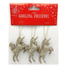 Glitter Hanging Unicorns 3 Pack Christmas Baubles, Ornaments & Tinsel FabFinds Gold  