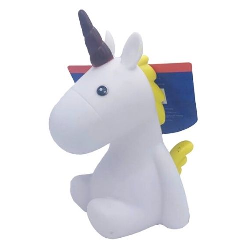 Pet Touch Squeaky Rubber Unicorn Dog Toy Assorted Colours Dog Toys Pet Touch Yellow  