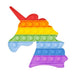 Rainbow Pops Fidget Pops Assorted Shapes Toys FabFinds Unicorn  