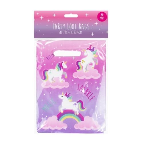 Unicorn Party Loot Bags Pack Of 20 Kids Accessories FabFinds   