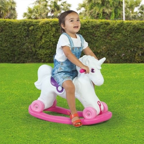 2in1 Rock & Ride Magical Unicorn Rocking Horse Toy Toys Toy Factory   
