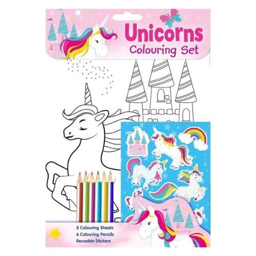 Unicorns Colouring Set Arts & Crafts FabFinds   