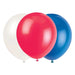 Union Jack Coloured Balloons 15 Pack  FabFinds   