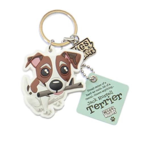 Wags & Whiskers PVC Keyrings Assorted Designs 12cm Keychains wags & whiskers   