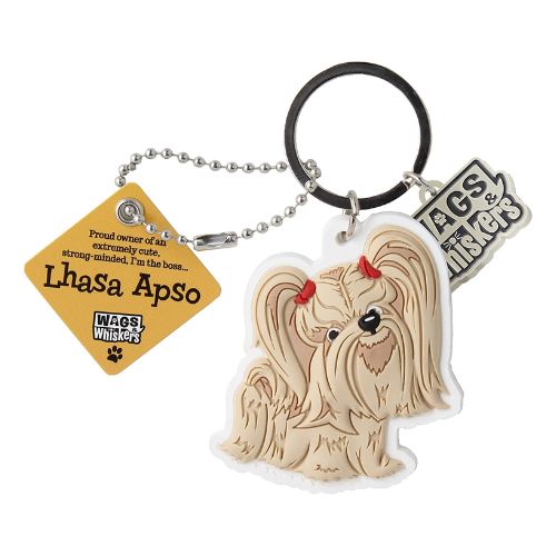 Wags & Whiskers PVC Keyrings Assorted Designs 12cm Keychains wags & whiskers   