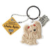 Wags & Whiskers PVC Keyrings Assorted Designs 12cm Keychains wags & whiskers Lhasa Apso  