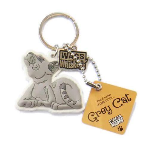 Wags & Whiskers PVC Keyrings Assorted Designs 12cm Keychains wags & whiskers   