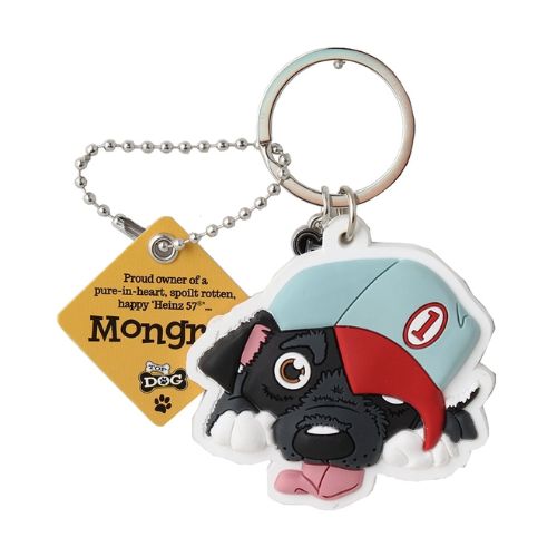 Wags & Whiskers PVC Keyrings Assorted Designs 12cm Keychains wags & whiskers Mongrel  