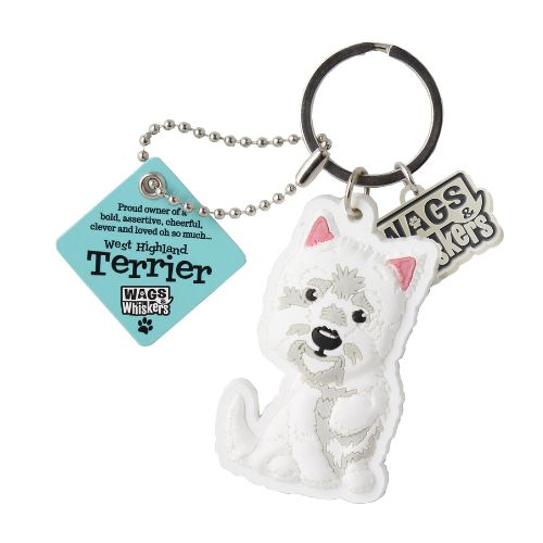 Wags & Whiskers PVC Keyrings Assorted Designs 12cm Keychains wags & whiskers   