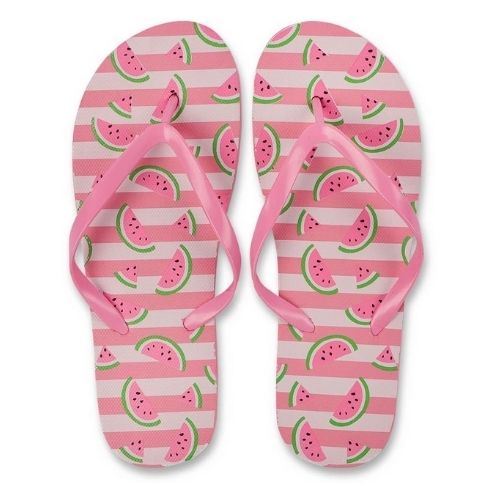 Ladies Watermelon Flip Flops Assorted Sizes Summer FabFinds 3-4  
