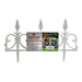 Garden Essentials White Spire Fencing 3 Pack Garden Accessories Garden Essentials   