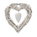 White Wicker Hanging Heart Decoration Home Decoration Home Collection   