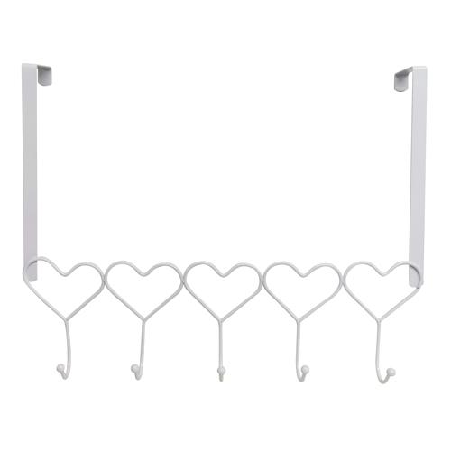 Over Door Heart Shaped Hanger Hooks in Cream Storage Accessories FabFinds   