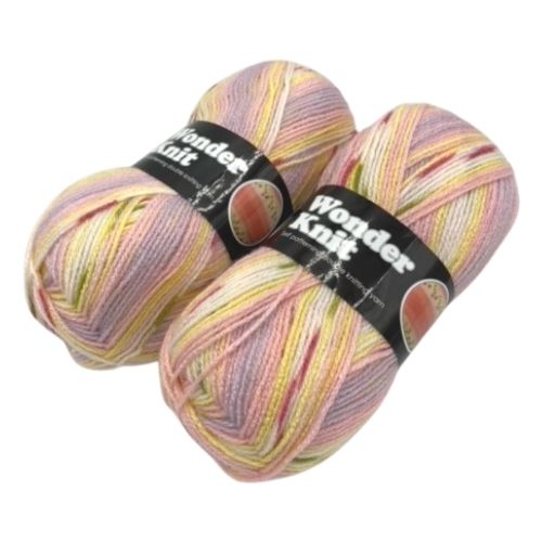Wonder Knitting Wonder Knit Yarn Self Patterning 2 x 100g — FabFinds