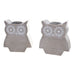 Owl Wooden Tea Light Holders Set of 2 Christmas Candles & Holders FabFinds   