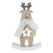 Wooden Rocking Reindeer With Scarf Christmas Decoration Christmas Festive Decorations Gainsborough   