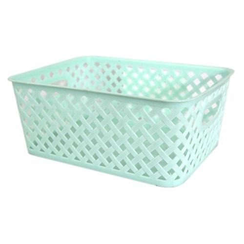 Pastel Woven Storage Basket - Assorted Colours Storage Baskets Home Collection Small Mint 