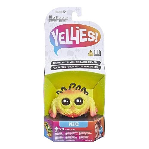 Yellies! Electronic Spider Toy Voice Activated Spooder Pet Assorted Characters Toys Yellies! Peeks  