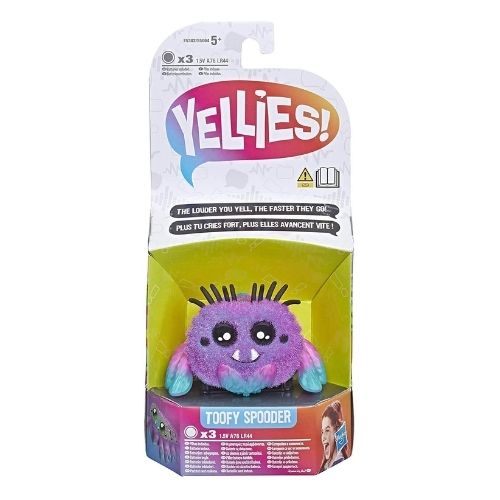 Yellies! Electronic Spider Toy Voice Activated Spooder Pet Assorted Characters Toys Yellies! Toofy Spooder  