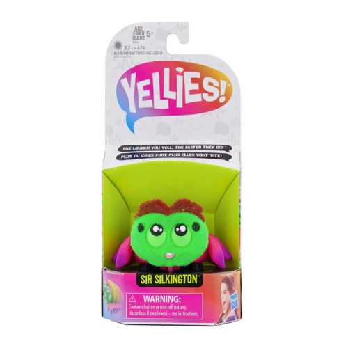 Yellies! Electronic Spider Toy Voice Activated Spooder Pet Assorted Characters Toys Yellies! Sir Silkington  