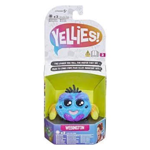 Yellies! Electronic Spider Toy Voice Activated Spooder Pet Assorted Characters Toys Yellies! Webington  