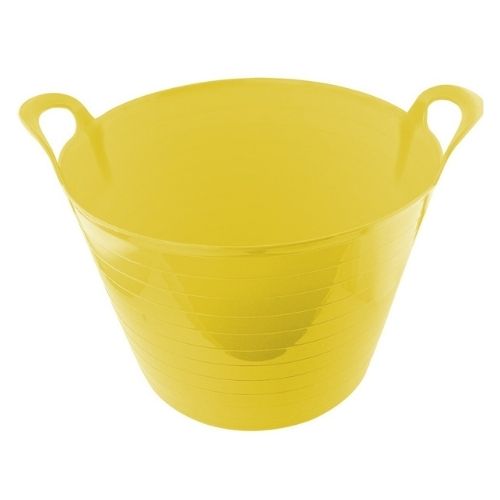 Tub Container Assorted Colours 26 Litre Storage Baskets FabFinds Yellow  