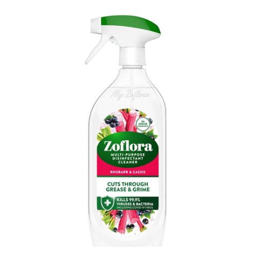 Zoflora Multi-purpose Disinfectant Cleaner Rhubarb & Cassis 800ml Disinfectants Zoflora   